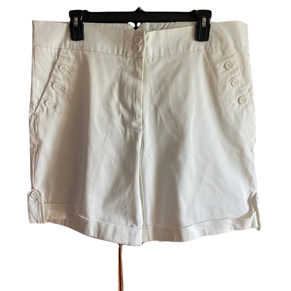 Sagharbor denim white shorts size 12 - Picture 1 of 7